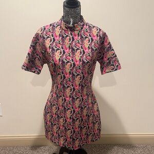 Zara Pink and Black Mini Dress